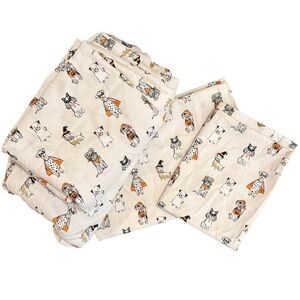 Cynthia Rowley Halloween Dog Sheet Set Size Full